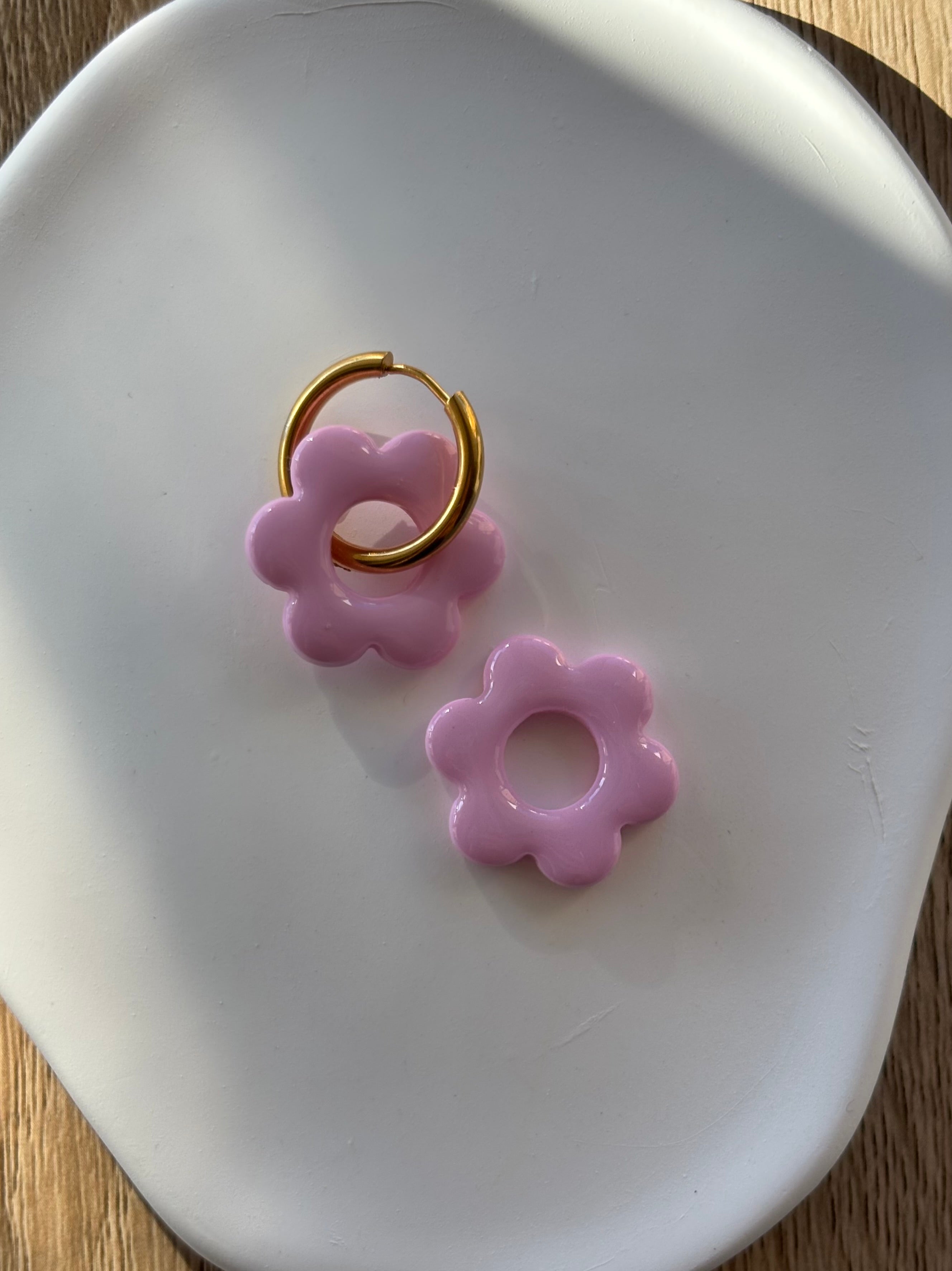 Charms Flor Rosa pastel