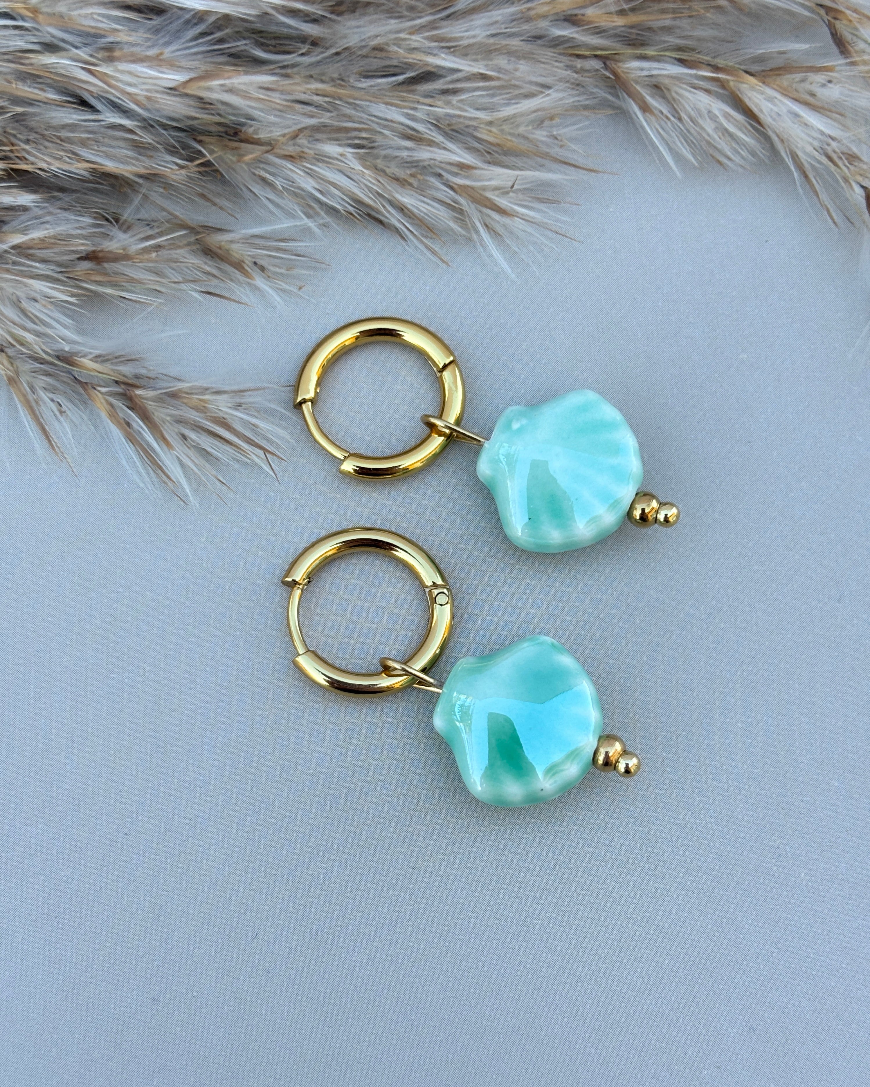 Pendientes Sand turquesa