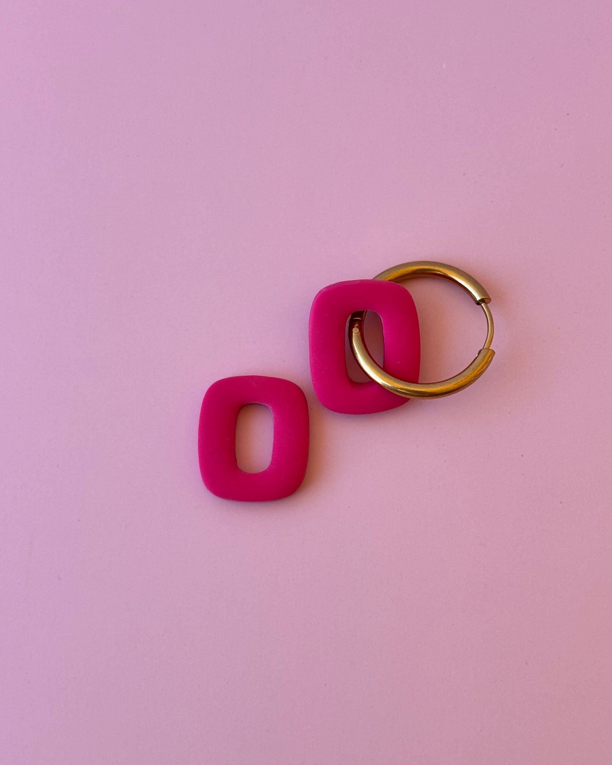 Charms donut rosa fucsia