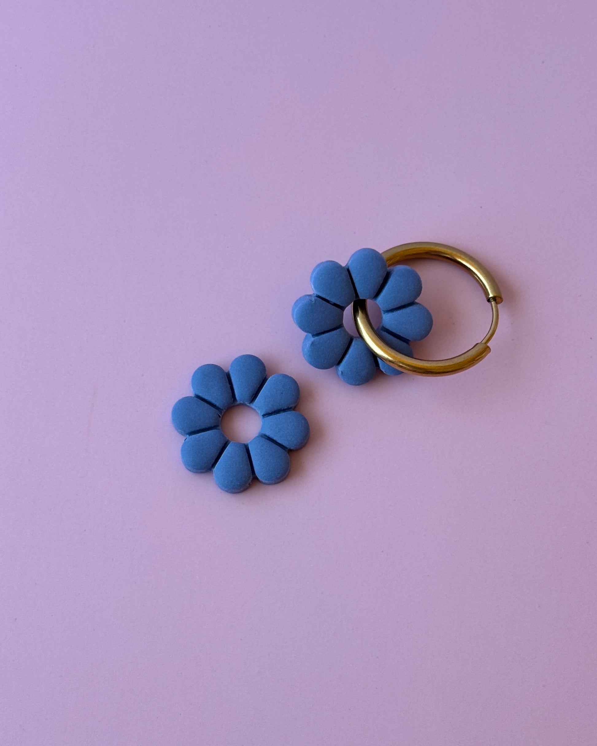 Charms flor 4 azul