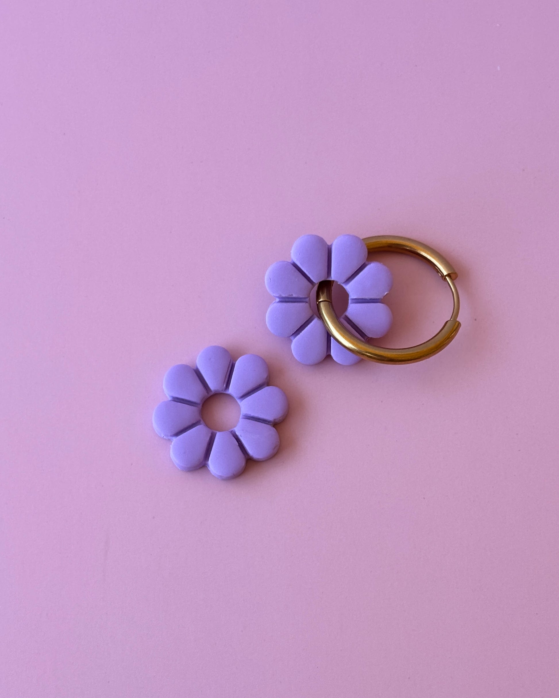Charms flor 4 lila