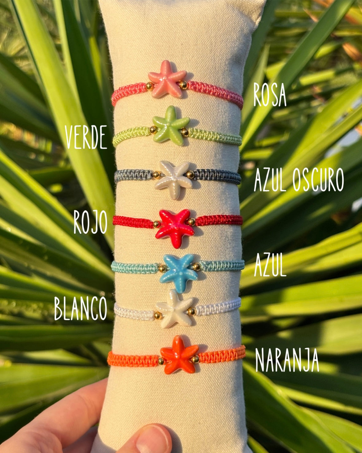 Pulsera estrella ajustable cordón