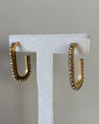 Shiny circle earrings