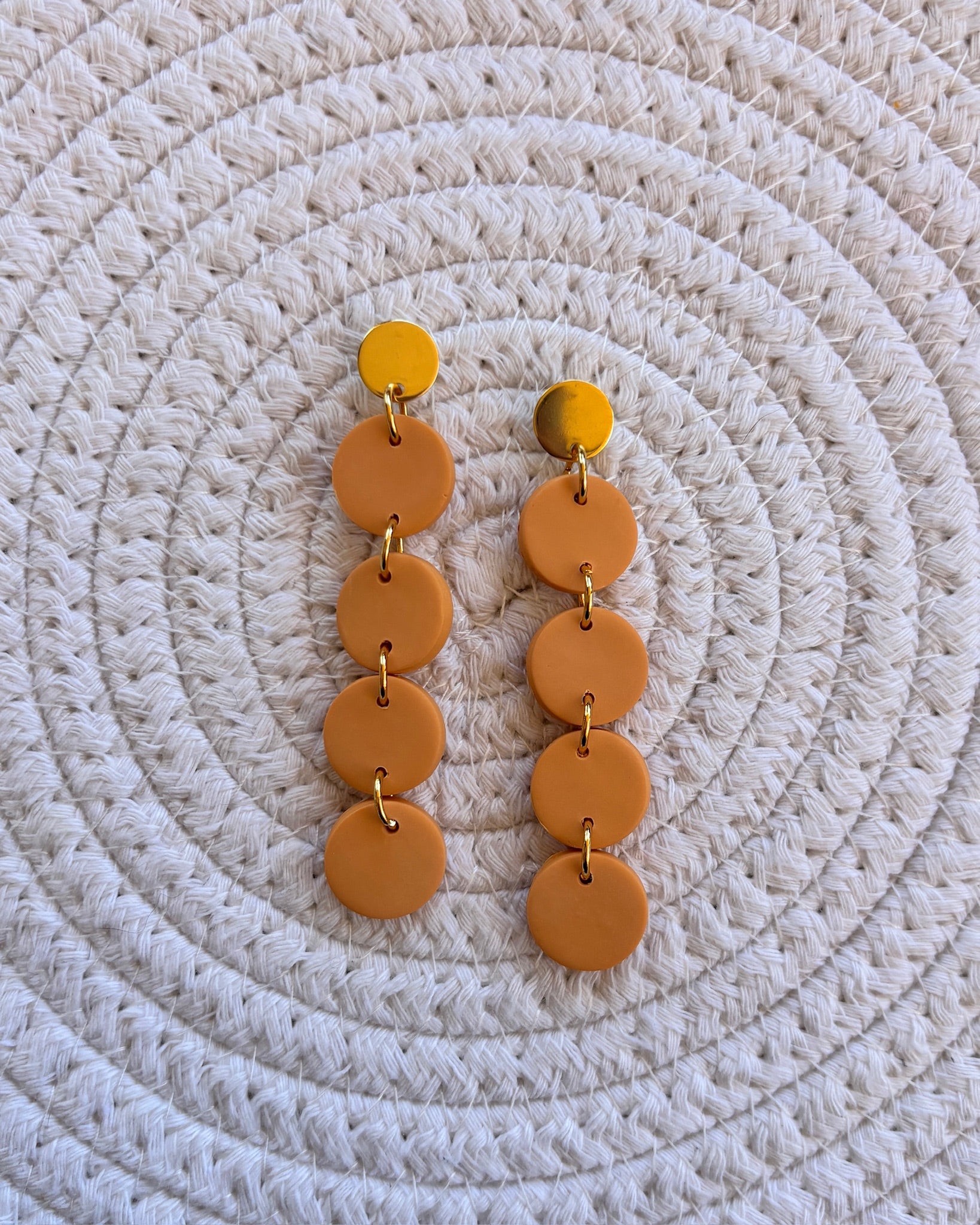Pendientes candy naranja