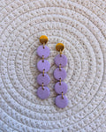 Pendientes candy lila