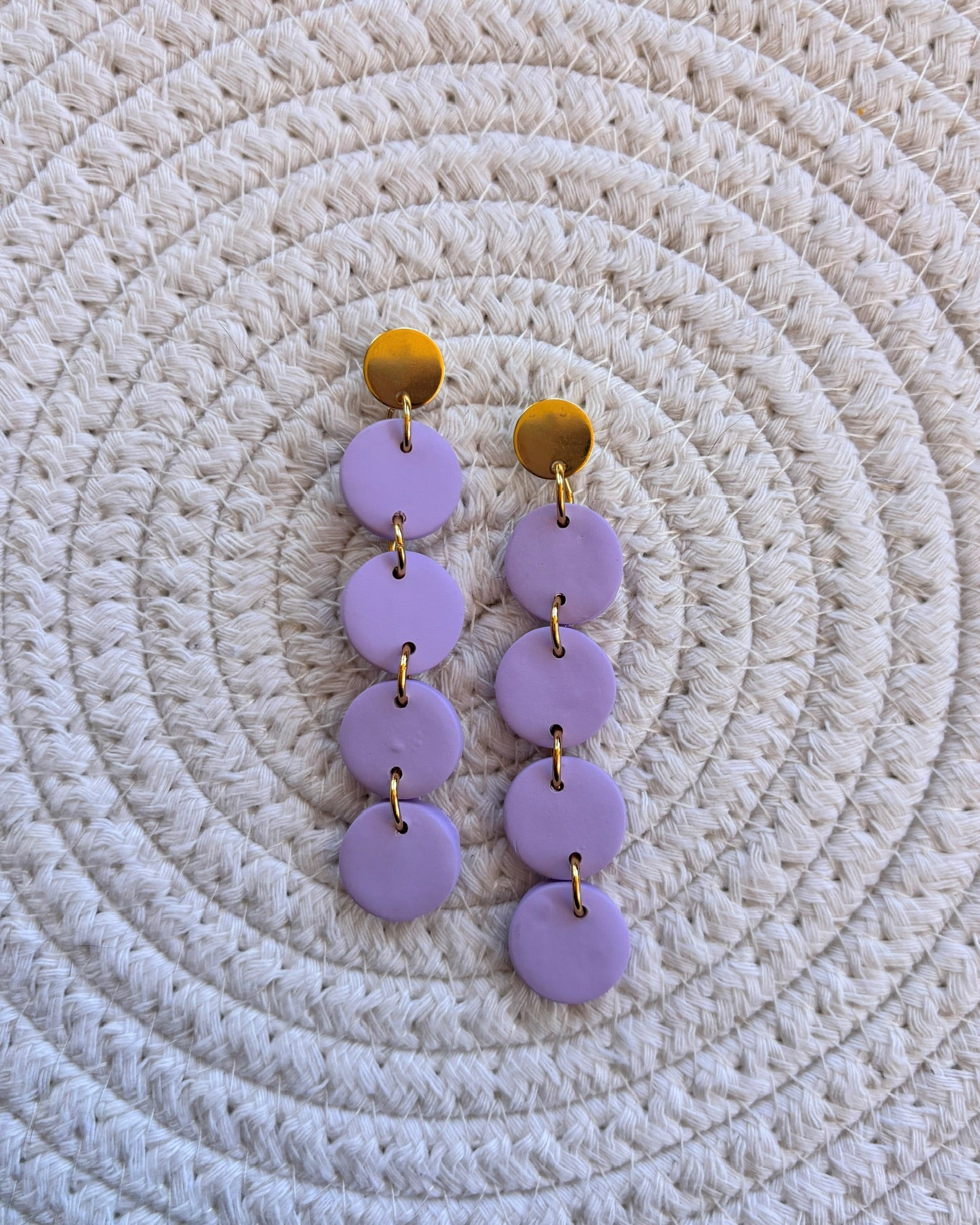 Pendientes candy lila