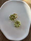 Charms Flor basic Verde pastel