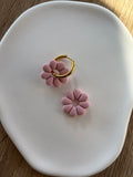 Charms Flor basic Rosa empolvado