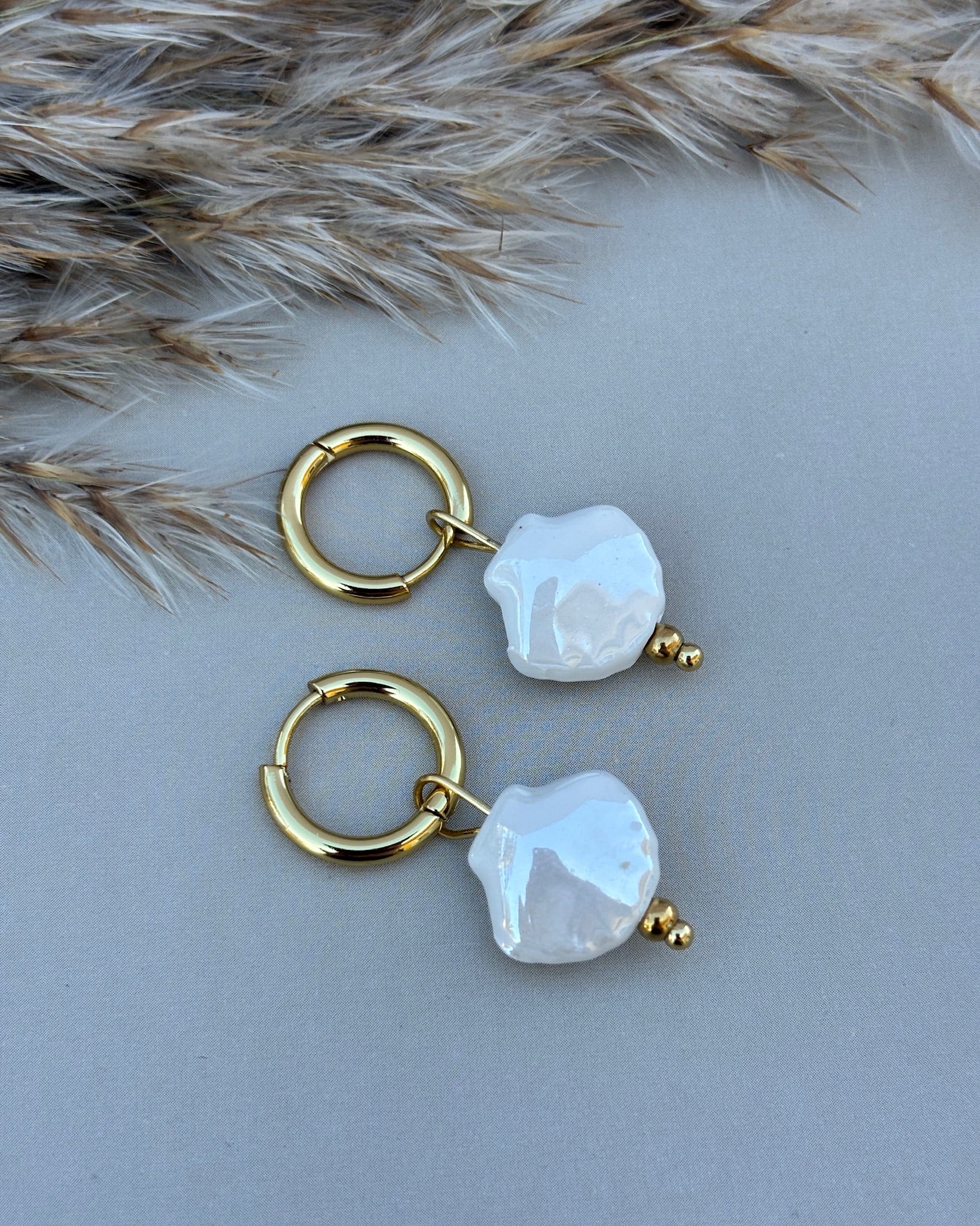 Pendientes Sand blanco