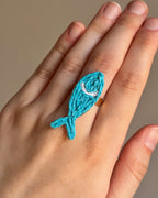 Anillo Pez rafia