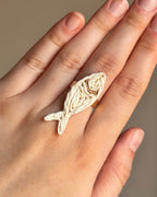 Anillo Pez rafia