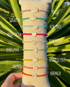 Pulsera elástica nácar