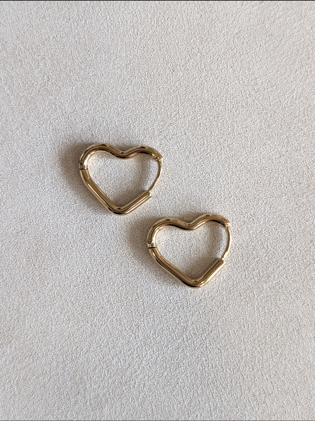 Pendientes aro corazón