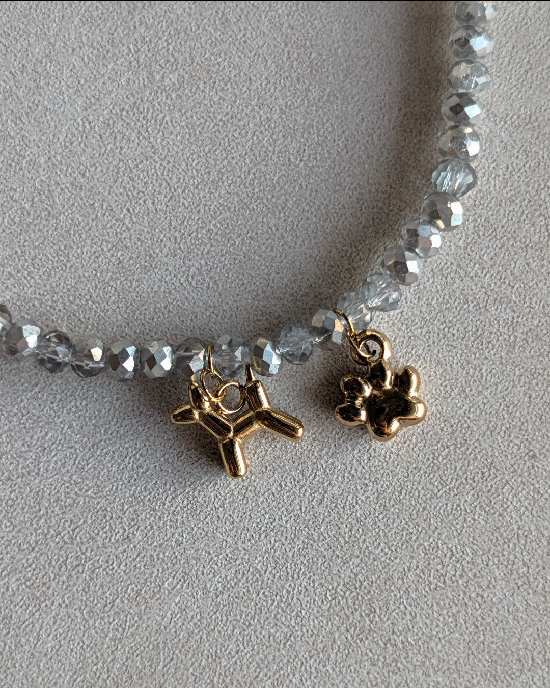 Pulsera elástica rocallas *charm bar*