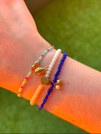 Pulsera elástica cristales facetados *charm bar*